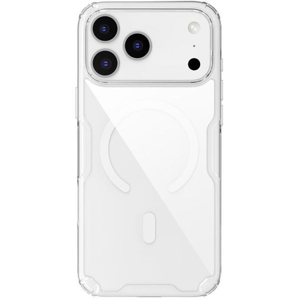 TPU чохол Nillkin Nature Pro Magnetic для Apple iPhone 17 Pro Max (6.9") Чорний (прозорий) 414859 фото
