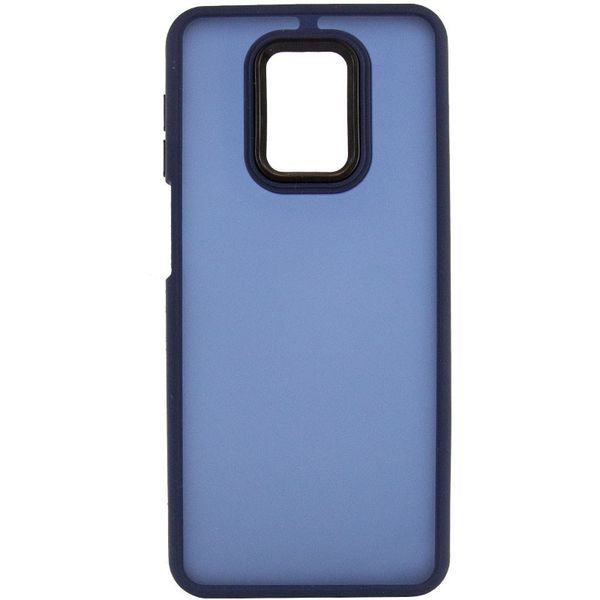 Чохол TPU+PC Lyon Frosted для Xiaomi Redmi Note 9s / Note 9 Pro / Note 9 Pro Max Navy Blue 273516 фото