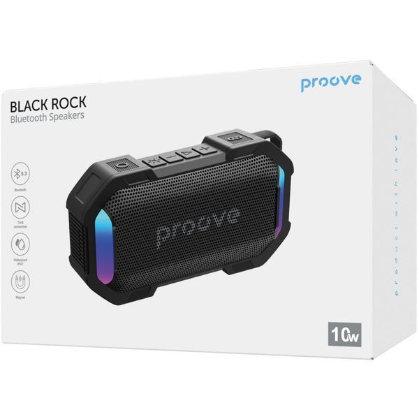 Портативна Акустика Proove Black Rock 10W (APP) black/blue 404962 фото