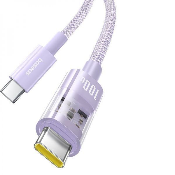 Кабель Baseus Gem Fast-Charging Type-C To Type-C 100W 2m (P10373000211-01) White 326646 фото
