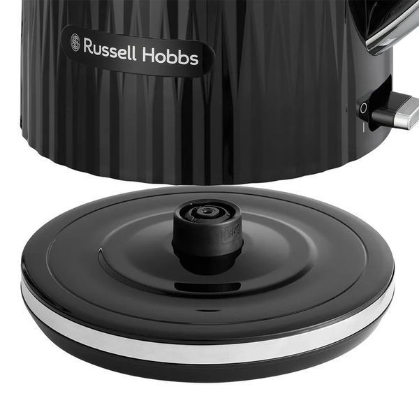 Електрочайник Russell Hobbs Eden, 1.7л, нержавіюча сталь, пластик, чорний (27361-70) 363975 фото