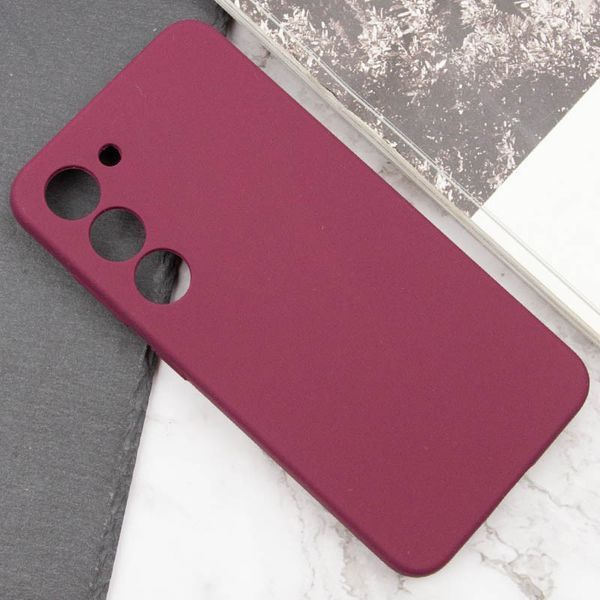 Чохол Silicone Cover Lakshmi Full Camera (AAA) для Samsung Galaxy S24+ Бордовий / Plum 286906 фото