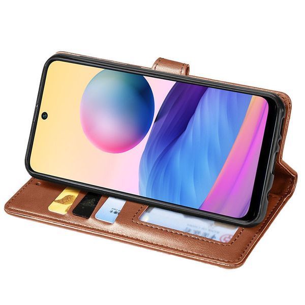 Шкіряний чохол книжка GETMAN Gallant (PU) для Samsung Galaxy S24 Коричневий 284398 фото