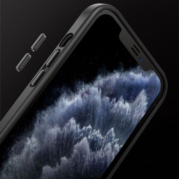 TPU+PC чохол Metal Buttons для Apple iPhone 13 (6.1") Чорний 217612 фото