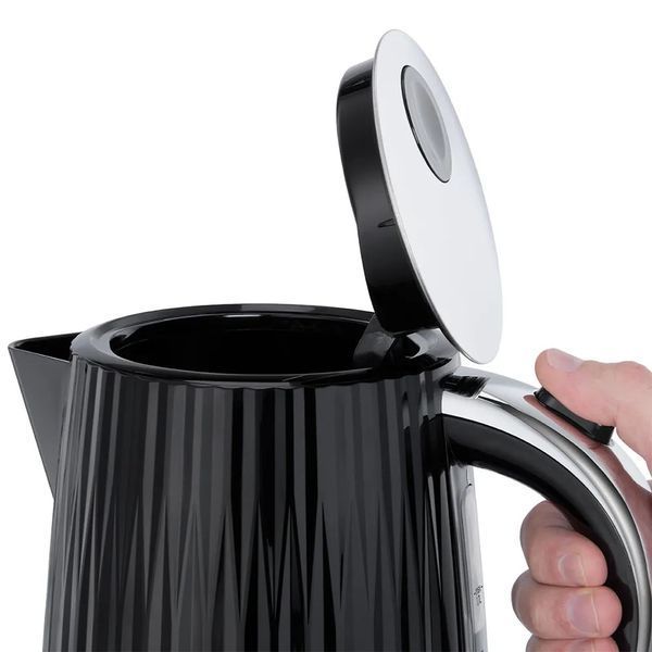 Електрочайник Russell Hobbs Eden, 1.7л, нержавіюча сталь, пластик, чорний (27361-70) 363975 фото