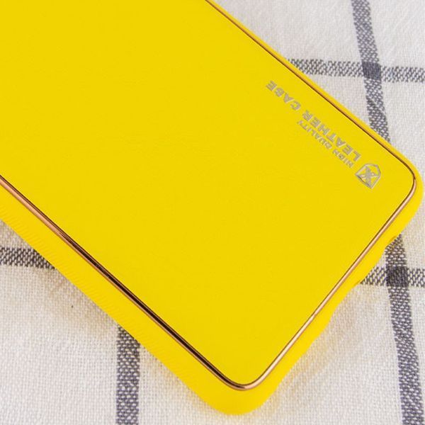 Шкіряний чохол Xshield для Xiaomi 14 Жовтий / Yellow 286003 фото