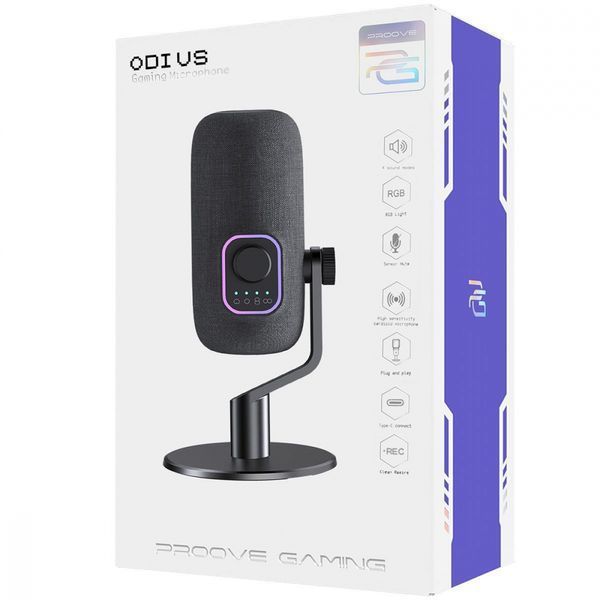 Ігровий мікрофон Proove Gaming Odius black 338932 фото
