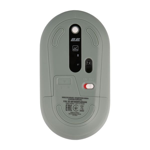 Миша 2E MF300 FLORA:DILL Silent WL BT, зелений (2E-MF300WFLORAGN) 373912 фото