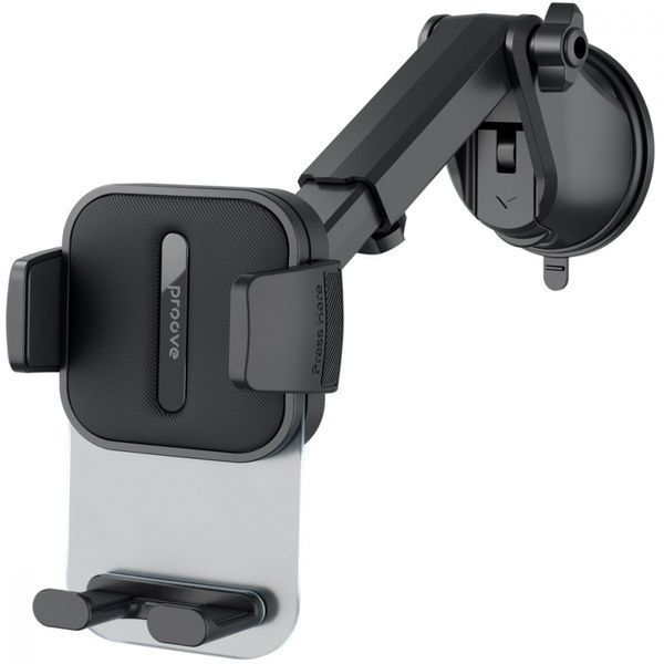 Автомобільний тримач Proove Crystal Clamp Suction Type Car Mount (CHCS00000001) Black 287058 фото