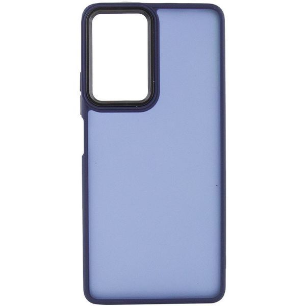 Чохол TPU+PC Lyon Frosted для Xiaomi Redmi Note 10 Pro / 10 Pro Max Navy Blue 273460 фото