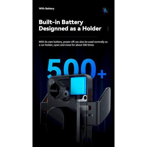 Автомобільний тримач ESSAGER Junyi 15W Wireless Phone Holder for Car (Air Outlet Type) (EZJWX-JY01-Z) 315750 фото