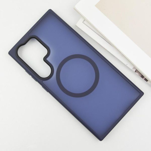 Чохол Ummi Colorful with MagSafe для Samsung Galaxy S24 Ultra Синій / Navy Blue 401962 фото