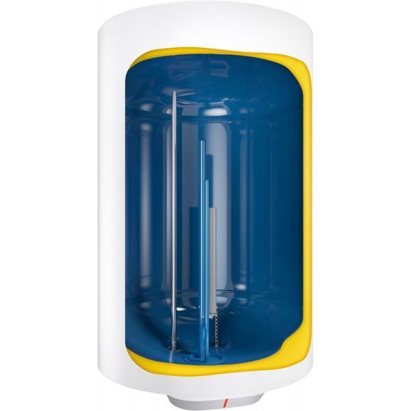Водонагрівач електр. Ariston круглий BLU1 R PL DRY, 80л, 1,5кВт, сухий тен, мех. кер-ння, C, Італія, білий 372838 фото