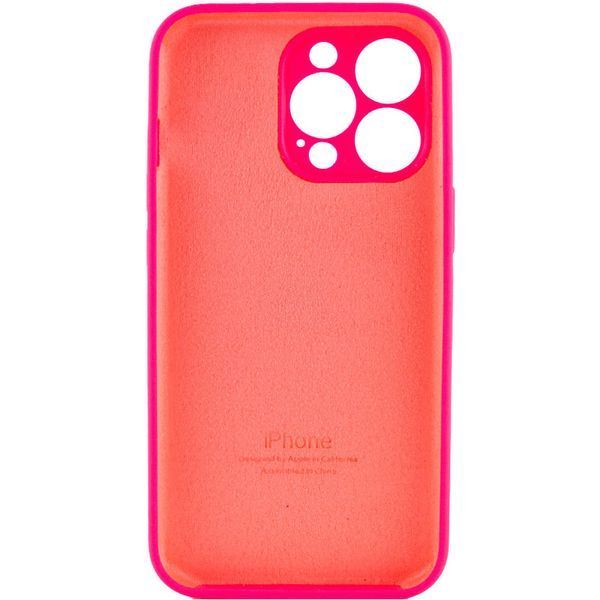 Чохол Silicone Case Full Camera Protective (AA) для Apple iPhone 15 Pro (6.1") Рожевий / Barbie pink 280222 фото