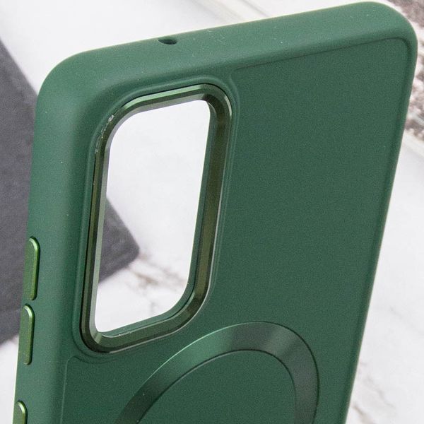 TPU чохол Bonbon Metal Style with MagSafe для Samsung Galaxy A25 5G Зелений / Army Green 316872 фото