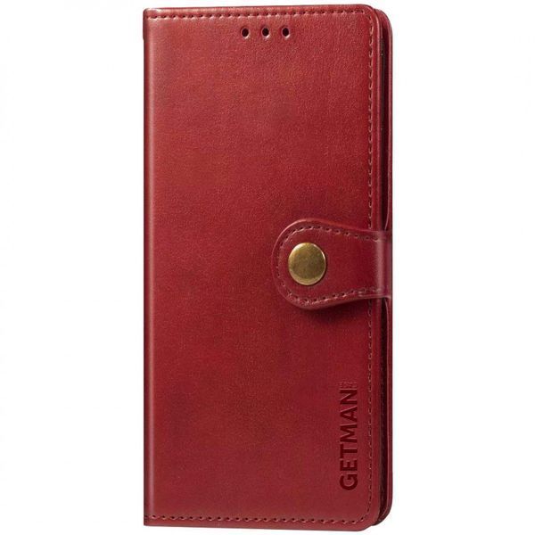 Кожаный чехол книжка GETMAN Gallant (PU) для Samsung Galaxy A10s Красный 204010 фото