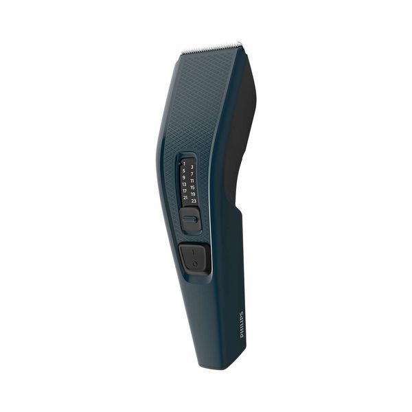 Машинка для стриження Philips Series 3000, від мережі, роторний мотор, насадок-1, сталь, синій (HC3505/15) 367365 фото