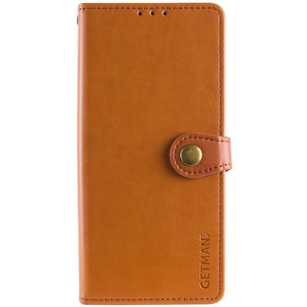 Шкіряний чохол книжка GETMAN Gallant (PU) для Samsung Galaxy S24 Коричневий 284398 фото