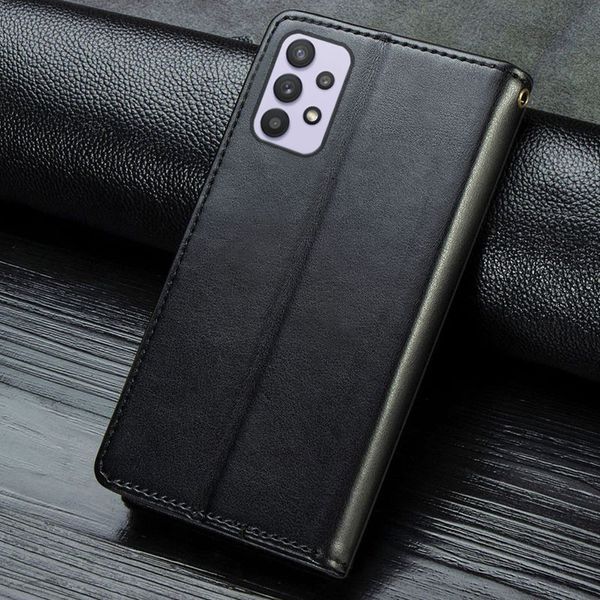 Шкіряний чохол книжка GETMAN Gallant (PU) для Samsung Galaxy A32 4G Чорний 213291 фото