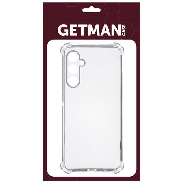 TPU чохол GETMAN Ease logo посилені кути Full Camera для Samsung Galaxy M14 5G Безбарвний (прозорий) 294597 фото