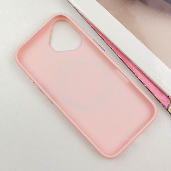 TPU чохол Bonbon Metal Style with MagSafe для Apple iPhone 16 (6.1") Рожевий / Light Pink 322897 фото