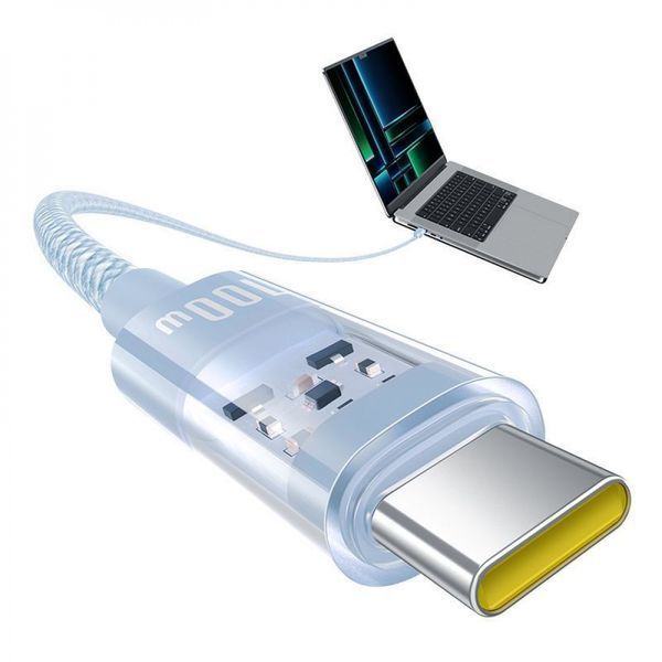 Кабель Baseus Gem Fast-Charging Type-C To Type-C 100W 2m (P10373000211-01) White 326646 фото