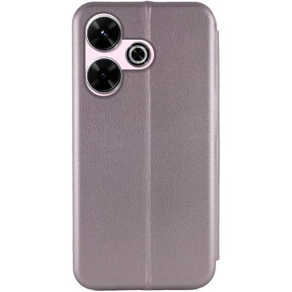 Шкіряний чохол (книжка) Classy для Xiaomi Redmi 13 4G / Poco M6 4G Сірий 317722 фото