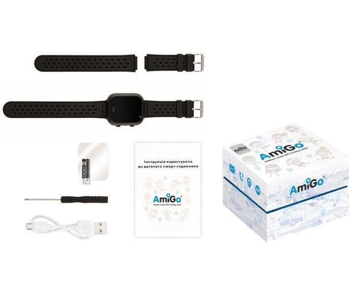 Смарт-годинник Для дітей AmiGo GO009 Black (Чорний) 272528 фото