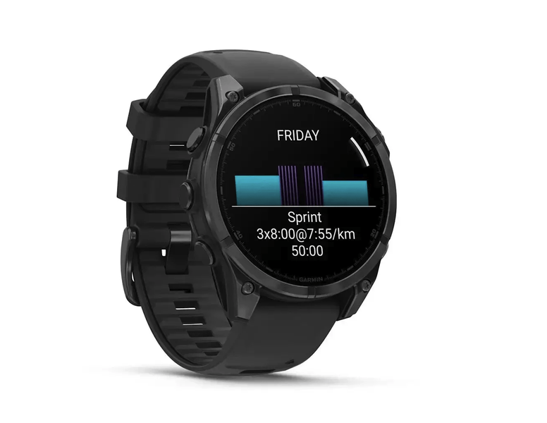 Смарт-годинник Garmin Fenix 8 47mm AMOLED Slate Gray with Black Silicone Band (010-02904-00) 323569 фото