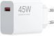 Зарядний Пристрій Xiaomi 45W Turbo Charging (Type-A) (BHR07SLEU) White 350042 фото 2