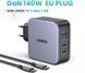Мережевий Зарядний пристрій UGREEN CD289 GaN Fast Charger 140W With Cable (90549) 280605 фото 3