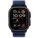 Ремінець Apple Watch Trail Loop Band S/M Для Watch 49mm - Black Titanium Finish - Blue (MYQ73) 330554 фото 2