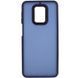 Чохол TPU+PC Lyon Frosted для Xiaomi Redmi Note 9s / Note 9 Pro / Note 9 Pro Max Navy Blue 273516 фото 3