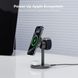 Бездротовий зарядний пристрій Aukey MagFusion 3-in-1 15W Qi2 (LC-MC311) сірий 295086 фото 10