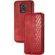 Шкіряний чохол книжка GETMAN Cubic (PU) для Xiaomi Redmi Note 9s / Note 9 Pro / Note 9 Pro Max Червоний 200426 фото 2