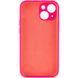 Чехол Silicone Case Full Camera Protective (AA) NO LOGO для Apple iPhone 13 (6.1") Розовый / Barbie pink 288676 фото 2