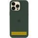 Чохол Silicone Case (AA) Logo with MagSafe для Apple iPhone 17 (6.3") Зелений / Cyprus Green 392997 фото 2