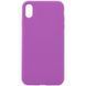 Чохол Silicone Case Full Protective (AA) NO LOGO для Apple iPhone XS Max (6.5") Фіолетовий / Grape 348799 фото 1