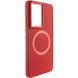 TPU чохол Bonbon Metal Style with MagSafe для Samsung Galaxy S24 Ultra Червоний / Red 283974 фото 1