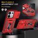 Ударостійкий чохол Camshield Army Ring для Xiaomi Poco X6 Pro Червоний / Red 320105 фото 3