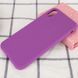 Чохол Silicone Case Full Protective (AA) NO LOGO для Apple iPhone XS Max (6.5") Фіолетовий / Grape 348799 фото 2
