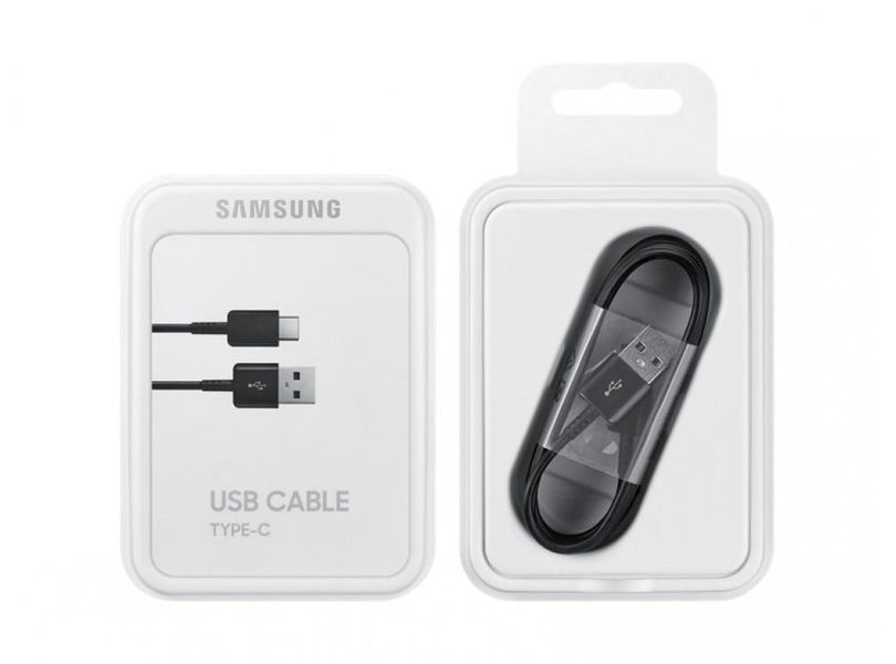Кабель USB-A > USB-С заряджання/синхронізації Samsung 1.5м, Type-C, чорний (EP-DG930IBRGRU) 369321 фото