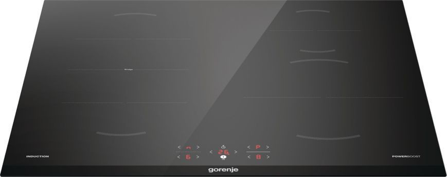 Варильна поверхня Gorenje індукційна, 60см, Bridge, TouchControl, чорний (GI6421BC) 368034 фото