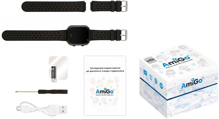 Смарт-годинник Для дітей AmiGo GO009 Black (Чорний) 272528 фото