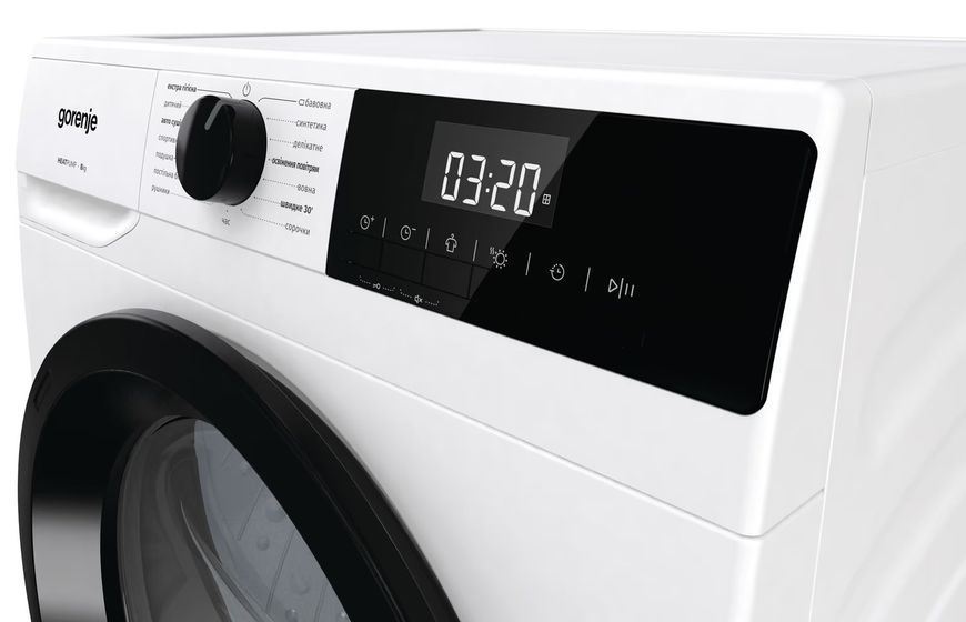Сушильна машина Gorenje конденсаційна, 8кг, А++, 60см, дисплей, білий (DHNE82) 375103 фото