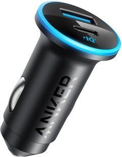 авто зарядка ANKER PowerDrive 323 &ndash; 30W PD + 22.5W USB-A (Чорний) 324873 фото