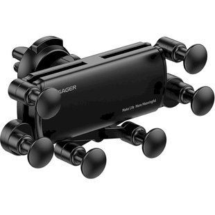 Автомобільний тримач Essager Tourist Gravity Car Mount Phone Holder (EZJZL-TR01) Black 315751 фото
