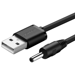 Кабель UGREEN US277 USB 2.0 Male To DC 3.5mm 1m (10376) Black 398474 фото