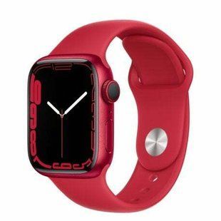 Смарт-годинник Apple Watch Series 7 GPS + LTE 45mm Product Red Aluminum Case With Product Red Sport Band MKJC3/MKM83 274246 фото
