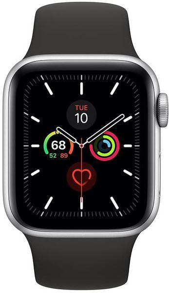 Смарт-годинник Apple Watch Series 5 40mm GPS + LTE Aluminum Space Gray Case Black Sport Band (MWWQ2/MWX32) 136888 фото